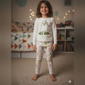 ​🌞BOGO🌞 Old Navy Kids Size M 8 Glow In The Dark Ghost Unicorn Pajama Set